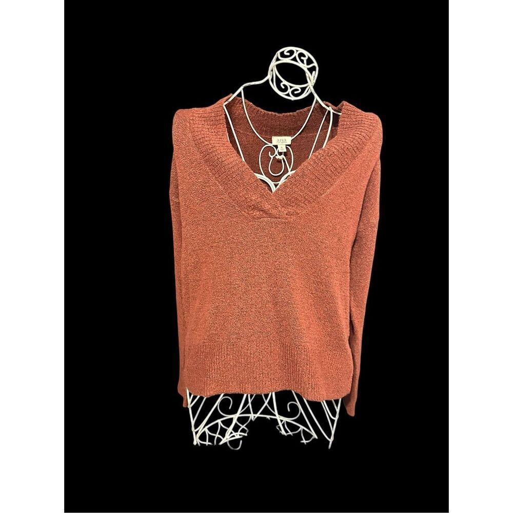 New with tags Beautiful WOMEN A.N.A Sweater Pull Over V Neck Warm Autumn Fall Lo